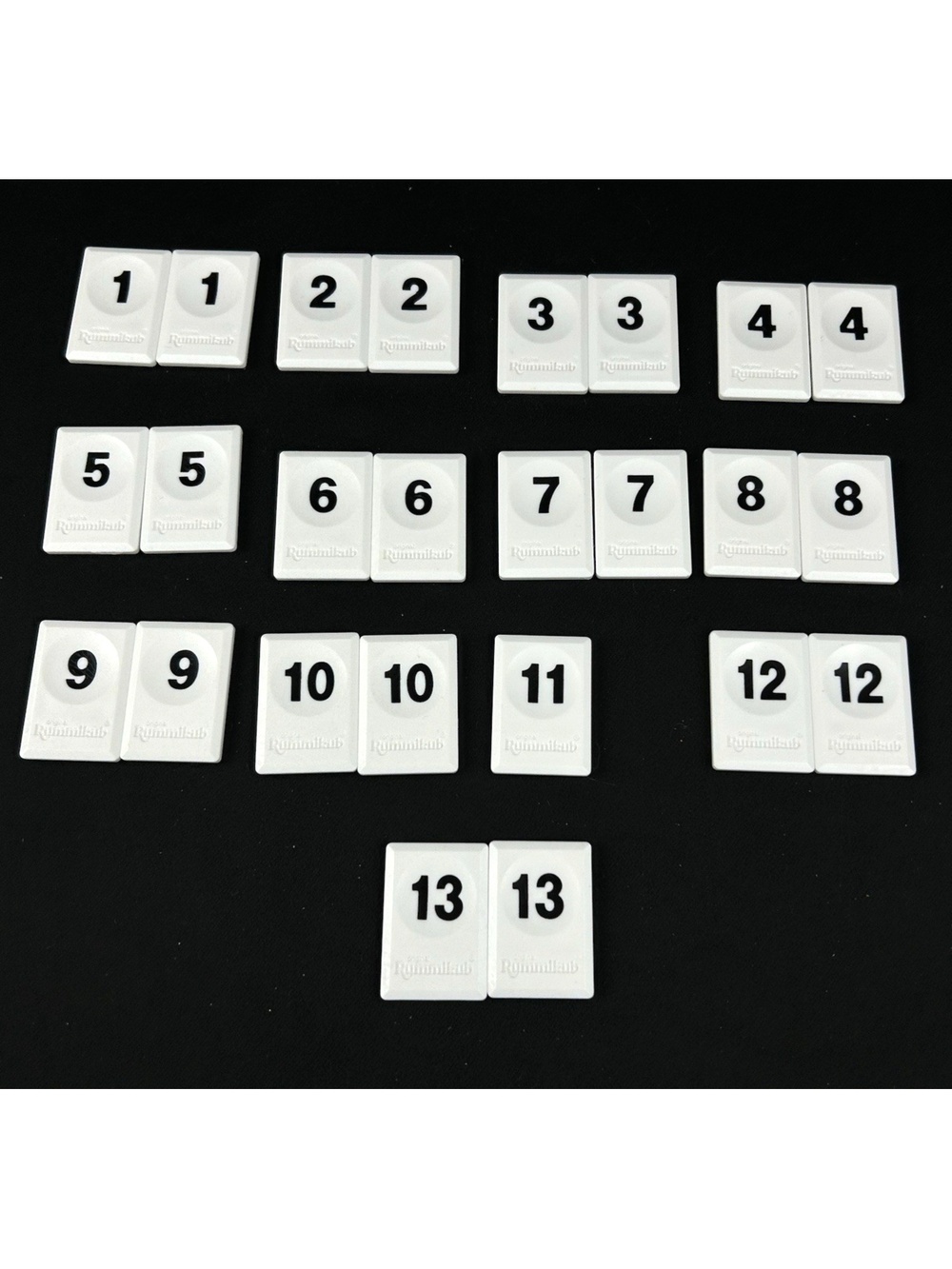 Rummikub Classic Edition Pressman 2014 Replacement Tiles Black Missing #11 Tile